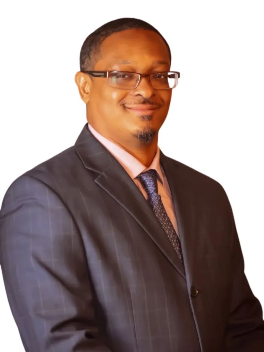 Dion Fletcher, President, in a suit and tie
